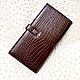 Order Vertical wallet, made of genuine crocodile leather. SHOES&BAGS. Livemaster. . Purse Фото №3