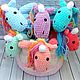 Knitted toy-plush rainbow Unicorn, Stuffed Toys, Irkutsk,  Фото №1