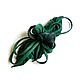 EMERALD Green emerald leather flower Brooch with loops, Brooches, Moscow,  Фото №1