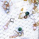 Серьги с искусственным розовым жемчугом `Minerale Sparkle` 5/6