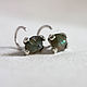 Hoop earrings, Sterling silver earrings with Labradorite. Earrings. Zhanat Kim jewelry. Online shopping on My Livemaster.  Фото №2