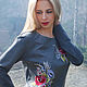 Mujer de traje 'Juguetón mayo' con bordados artesanales!. Cardigans. KVITKA. Интернет-магазин Ярмарка Мастеров.  Фото №2