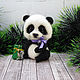 Panda Muffin, Felted Toy, St. Petersburg,  Фото №1