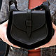 Женская кожаная сумочка ARABIKA - черная. Классическая сумка. BASKANCI. Ярмарка Мастеров.  Фото №4