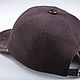Бейсболка из натуральной кожи крокодила IMA0328VK. Бейсболки. CrocShop товары из экзотической кожи. Ярмарка Мастеров.  Фото №6