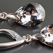 Swarovski Rivoli Black Diamond  - Серьги Подвеска