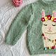 Джемпер "Моя лама". Кофта. olga kirdyasheva's handmade. Ярмарка Мастеров.  Фото №4