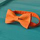 Tie Vita / orange bow tie with white polka dots, Ties, Moscow,  Фото №1