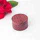 Round box made of amaranth wood. Gift wrap. Spirit of tree. My Livemaster. Фото №5