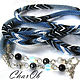 Lariat 'Bright stroke and dragonfly' Blue. Lariats. Charming image - necklace,  tie. Online shopping on My Livemaster.  Фото №2
