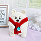 Soft toy polar bear Sundae, Stuffed Toys, Chaikovsky,  Фото №1