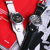 Украшения handmade. Livemaster - original item watches: Pair of Verne wristwatches. Handmade.