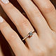 Элегантное помолвочное кольцо с 1 бриллиантом SMART DIAMOND. Кольцо помолвочное. Ювелирная студия OBRUCHALKI. Ярмарка Мастеров.  Фото №5