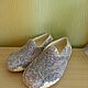 Felted voluminous slippers 'Comfort'. Slippers. Larissa Permjakova. Online shopping on My Livemaster.  Фото №2