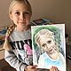 PORTRAIT from PHOTO, 30/40cm. Картины. Ирина Бронникова ✅. Интернет-магазин Ярмарка Мастеров.  Фото №2