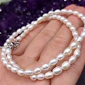 Работы для детей, handmade. Livemaster - original item Natural White Pearl Beads Small. Handmade.