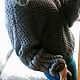 Women's sweater honeycomb oversize chocolate. Sweaters. imknitwear. My Livemaster. Фото №6