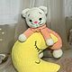 Вязаная игрушка вязаный комфортер Котик. Амигуруми куклы и игрушки. Рыжий кот (магазин вязаных идей). Ярмарка Мастеров.  Фото №4