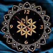 Для дома и интерьера handmade. Livemaster - original item Mandala clock 