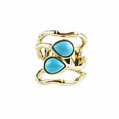 Украшения handmade. Livemaster - original item Turquoise ring, Natural turquoise ring, New Year gift. Handmade.