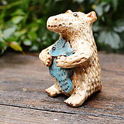 Музыкальные инструменты handmade. Livemaster - original item Tin whistle. Bear with fish.. Handmade.