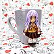 Кружка Канадэ Татибана из  сериала Angel Beats. Кружка в подарок. Сувениры. Подарки близким. Ярмарка Мастеров.  Фото №5