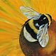  ' Shaggy Bumblebee' - oil painting, Pictures, Ekaterinburg,  Фото №1