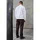 Брюки мужские из шерсти Twill Wool Farmer Pant Brown. Брюки мужские. VÄN Studio. Ярмарка Мастеров.  Фото №6