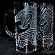 Two dragons. Beer mugs. Mugs and cups. ArtGraving. Online shopping on My Livemaster.  Фото №2