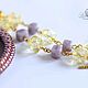 Лариат из чешского и японского бисера "ЧЕРНИЧНЫЙ СМУЗИ". Лариаты. beadsjewelry.  ru. Ярмарка Мастеров.  Фото №5