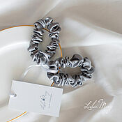 Украшения handmade. Livemaster - original item A set of silk elastic bands for pearl-gray hair. Handmade.
