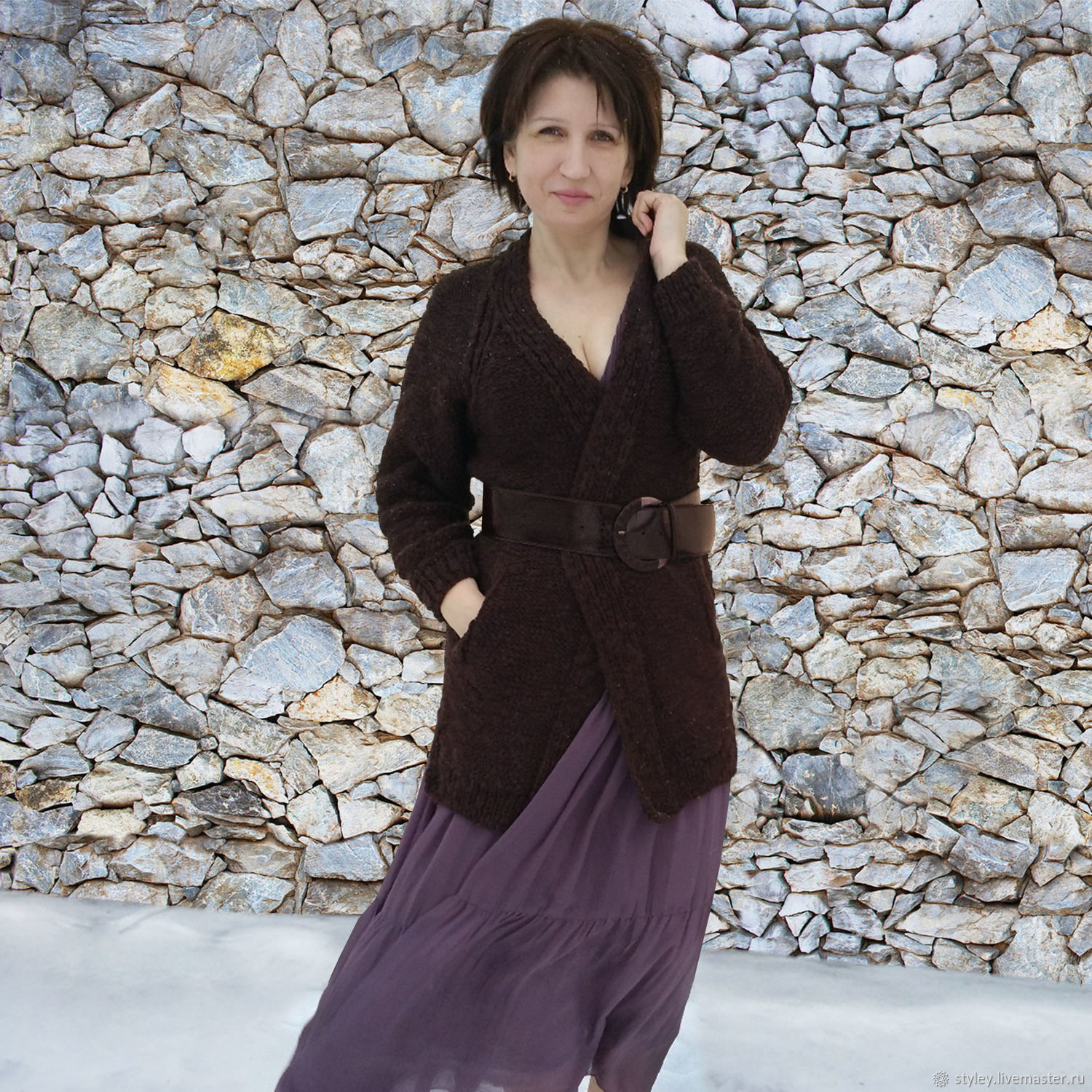 chocolate cardigan
