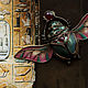 Brooch-pin: ' Sacred scarab ' Egypt, beetle, mythology. Brooches. House Of The Moon Dew. My Livemaster. Фото №5