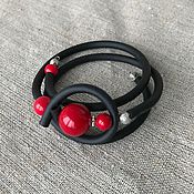 Украшения handmade. Livemaster - original item Stylish rubber bracelet. Multi-row rubber bracelet. Handmade.