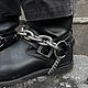 Бутстрап с крупной цепью. Портупеи. Leather Dungeon. Ярмарка Мастеров.  Фото №7