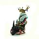 New Year's Elk with a Christmas tree. Gifts for hunters and fishers. Dolls Elena Mukhina. My Livemaster. Фото №6