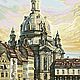 Картина-раскраска по номерам "Церковь Богоматери в Дрездене",40х50см, Краски, Москва,  Фото №1