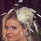 Свадебная шляпка с перьями "Flur", Украшения для причесок, Санкт-Петербург,  Фото №1