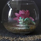 Цветы и флористика handmade. Livemaster - original item the florariumov: Florarium with lotus and dragon, incense stand. Handmade.