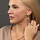 Заказать Позолоченные серьги Stamp red gold. GEORY jewelry (GEORY). Ярмарка Мастеров. . Серьги классические Фото №3