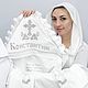 Крестильный именной набор для мальчика "Костантин". Комплект для крещения. Золотошвейка. Интернет-магазин Ярмарка Мастеров.  Фото №2