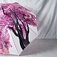 Women's umbrella with hand-painted mahogany umbrella-cane painted. Umbrellas. UmbrellaFineArt. My Livemaster. Фото №4