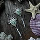 «Сны о море» серьги. Серьги классические. Pelagea_Pe. Ярмарка Мастеров.  Фото №4
