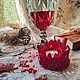 Подсвечник кристалл "Лириум - красный" из эпоксидной смолы. Подсвечники. Nastasya Igritt (Igrittcreation). Интернет-магазин Ярмарка Мастеров.  Фото №2
