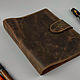 A5 diary made of genuine leather. Diaries. KulikovCraft. Ярмарка Мастеров.  Фото №5
