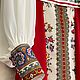 Белый сарафан в Русском стиле. Сарафаны. Дизайнерские платья Valensia Atelier. Ярмарка Мастеров.  Фото №5