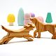 Собака Деревянные игрушки собаки Вальдорфская игрушка Фигурки животных. Мини фигурки и статуэтки. Мастерская 'Забавные Бегемотики'. Ярмарка Мастеров.  Фото №5