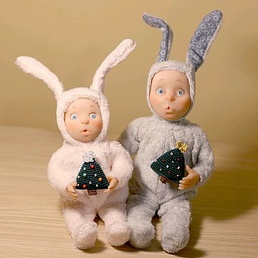 Куклы и игрушки ручной работы. Ярмарка Мастеров - ручная работа Авторская кукла Мальчик-зайчик. Handmade.
