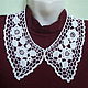 Irish crochet antique lace collar Irish crochet lace collar, vintage collar, crochet collar, collar is knitted, the collar slip
