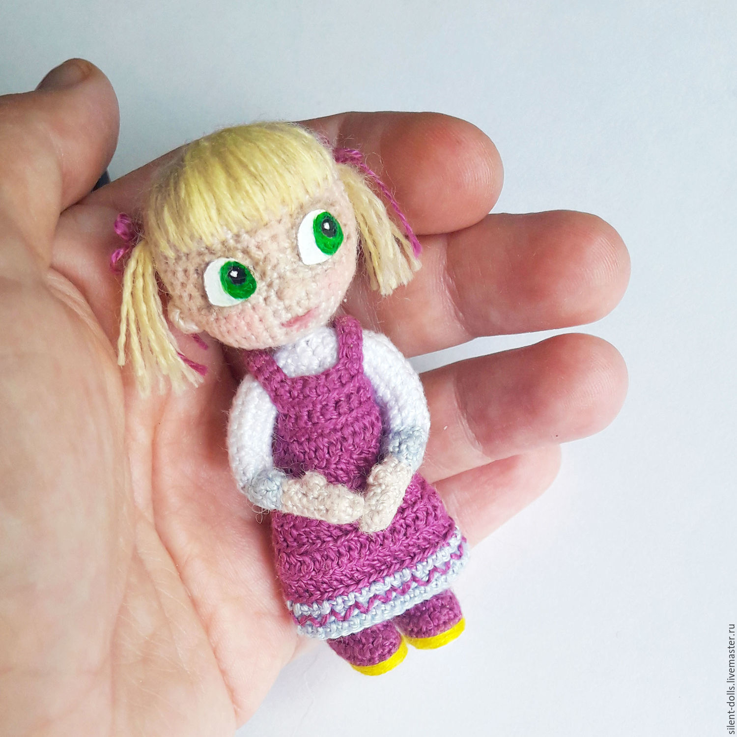 315Вязание крючком игрушка маша и медведь